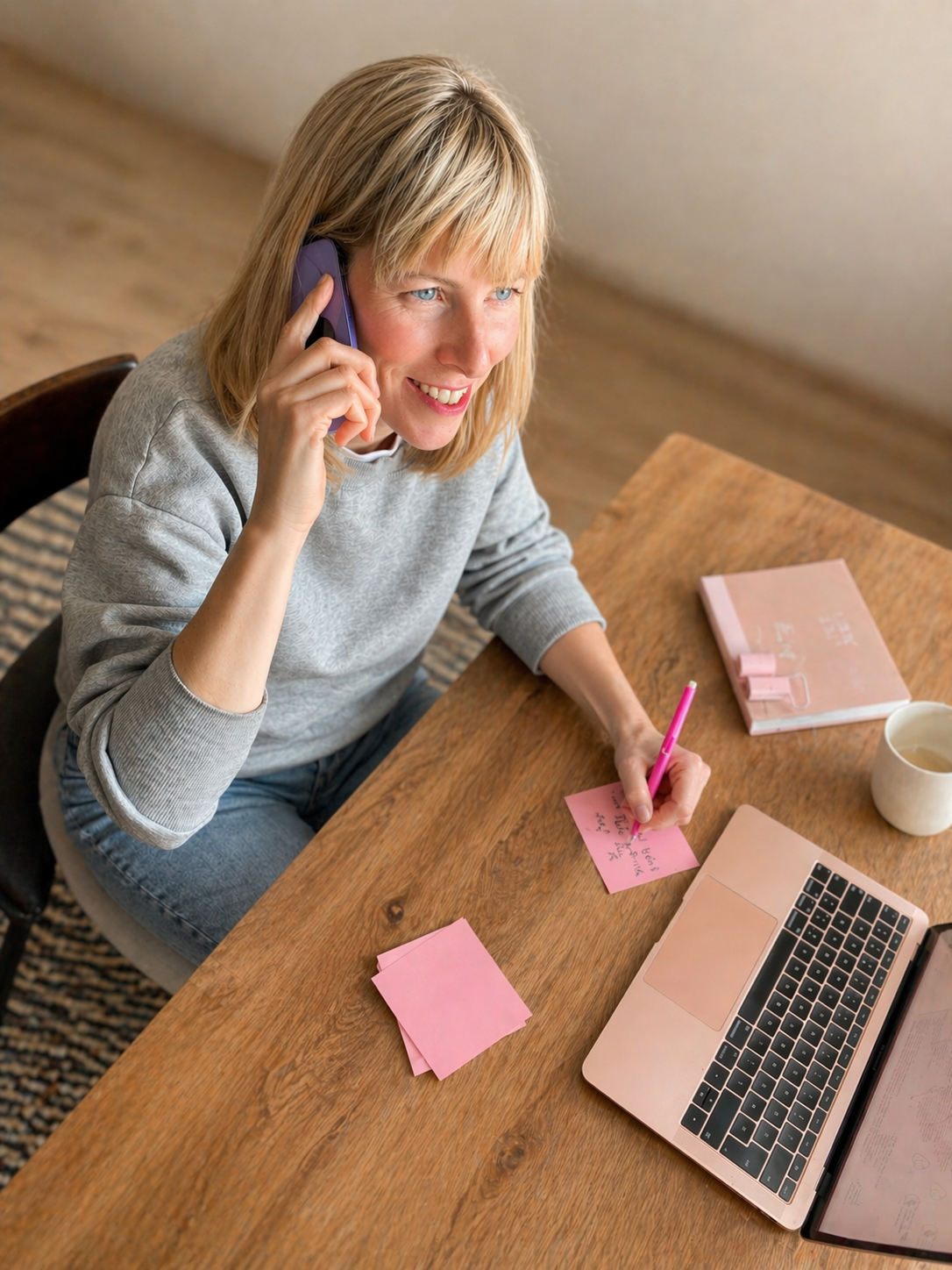 Michaela při práci