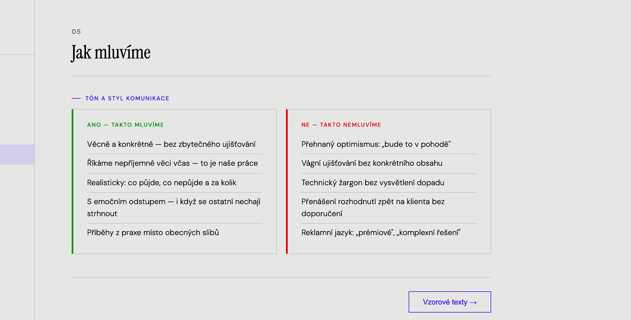 Ukázka Copy kompasu — Jak mluvím